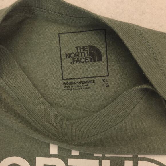 The North Face Casual Short Sleeve Crew Neck Shirt Womens Size XL Green - Picture 3 of 9